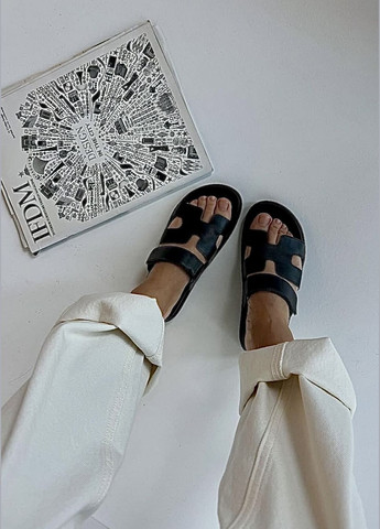 Черные шлепки No Brand