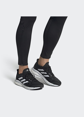 Черно-белые кроссовки adidas Supernova + Performance GX2953