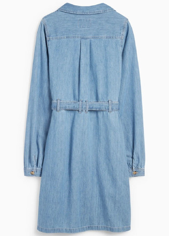 Блакитна сукня C&A однотонна