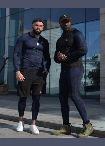 Мужской компрессионный костюм 5в1 : Рашгард, шорты, леггинсы, футболка, худи No Brand Reebok 5в1 (297393738)