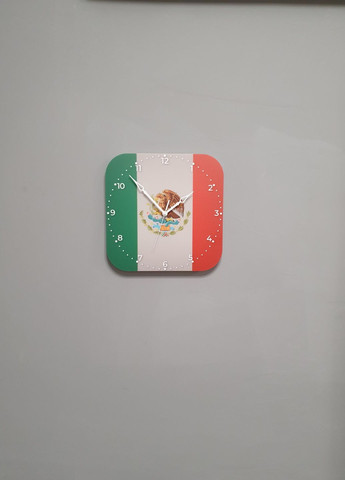 Часы настенные флаг Мексики No Brand (321989309)