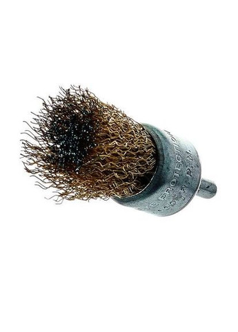 Щетка торцевая с хвостовиком гофрированная латунированная 25 мм, 0,3 мм. Vitals (363055249)