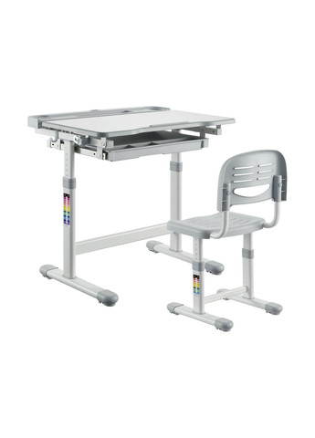 Дитяча парта зі стільцем Bellissima 664х493х540-766 мм Grey FunDesk (353690833)