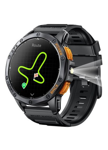Розумний смарт-годинник Smart K67 GPS Max Чоловічий годинник bluetooth з компасом і фанариком UWatch (371812499)