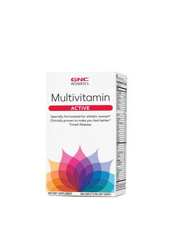 Вітаміни та мінерали Women's Multivitamin Active, 180 каплет GNC (293420529)