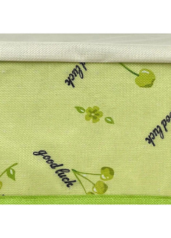 Органайзер для хранения носков нижнего белья мелочей аксессуаров спанбонд 31х27х12 см (477017-Prob) Зеленый с ягодами Unbranded (293483212)