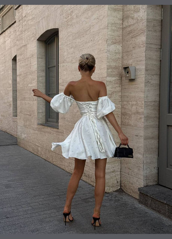 Молочна кежуал сукня N.Family однотонна