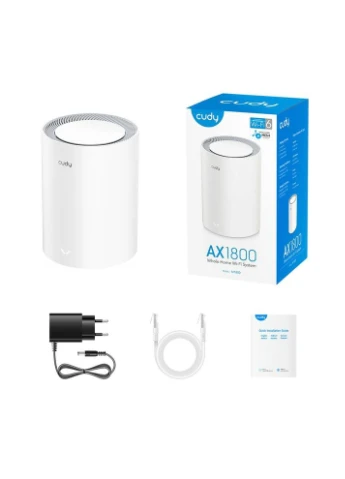Маршрутизатор Wi-Fi Mesh-система WiFi 6 Cudy M1800 дводіапазонний гігабітний AX1800 (1-Pack) No Brand (402820821)