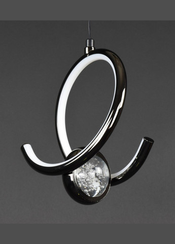 Люстра світлодіодна підвісна LED світильник для квартири на стелю лед 27908 Чорний 30-150х20х11 см. Sunnysky (364490780)