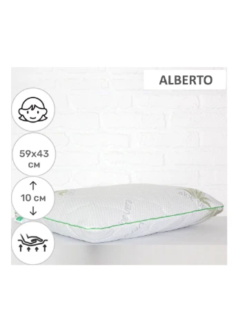 Подушка ортопедична 6081 Green nature Alberto WoMen 59х43х10 (2200003262353) Mirson ортопедична 6081 Green nature Alberto WoMen 59х43х (379324623)
