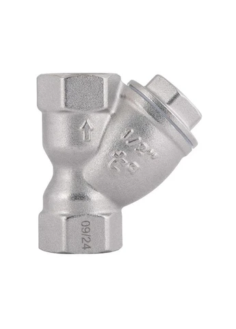 Фильтр грубой очистки Forte 1/2"ВВ никель для воды косой TAF124W15 Thermo Alliance (397568611)