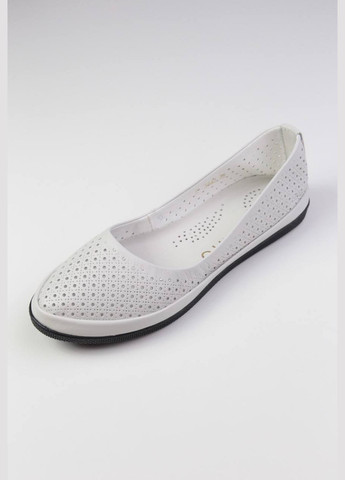 Женские балетки Benito | молочные однотонные натуральная кожа (322365602)