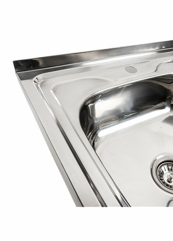 Кухонний комплект: Мийка (80x60 см) полірована, з лівою чашею + Змішувач FC-1 з висувною лійкою Valeso (346267294)