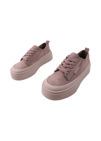 Бежевые кеды женские капучино натуральная замша Gifanni 313-24DTCPF