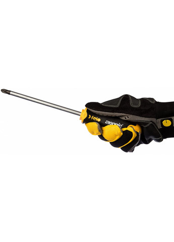 Викрутка слюсарна PZ3х150х112 мм Ergonic, хрестова, CrMoV сталь, хромована 40130510 (11044) Felo (295036152)