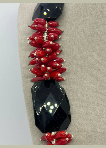 Ожерелья коралл и агат 52 см Красный 11701 No Brand (311686485)