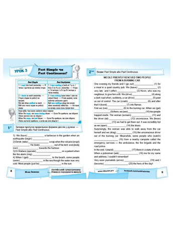 Англійський супертренажер Вчимося передавати минуле Юлія Іванова New Time Books Англійська мова 6-11 класи ING (321144095)