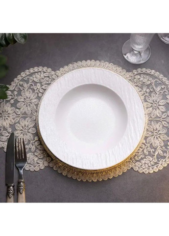 Тарілка супова порцелянова 23 см біла HP-7-724 Yiwu (370801104)