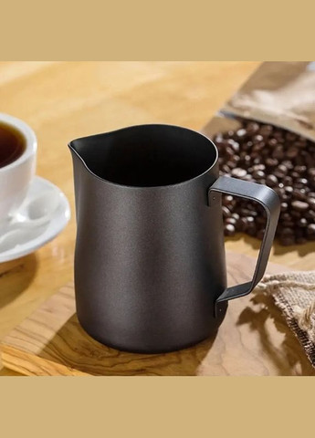 Пічер молочник для кави LH3560B Black 600 мл з тефлоновим покриттям довгим носиком 15 шт. Ecoffee (352011183)