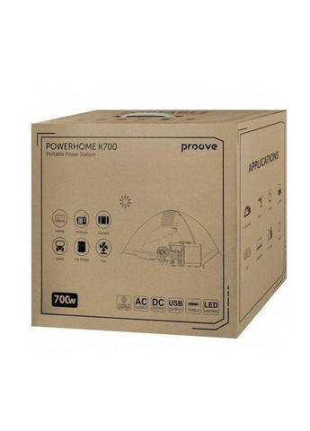 Портативна зарядна станція PowerHome K700 678Wh 700W Proove (308201840)