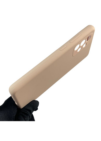 Чехол для Galaxy A52 5G (SM-A526) силиконовый с микрофиброй нескользящий на самсунг а52 5г пудровый Samsung (366387316)