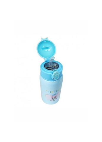 Термос-поильник с силиконовой трубочкой MGZ-0318(Blue) чашкой, в чехле с ремешком, 550 мл No Brand (330605317)