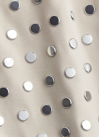 Світло-бежева святковий сукня H&M однотонна