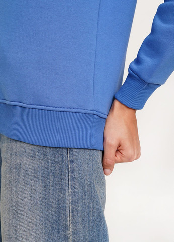 Синій світшот Daria Karpiuk однотонний без декору (256030000)