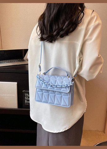 Жіноча сумка крос-боді блакитна No Brand (306709544)