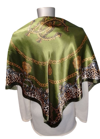 Шелковый платок с леопардовым принтом Mosi (292395853)