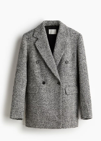 Черный женский жакет H&M меланжевый - всесезон