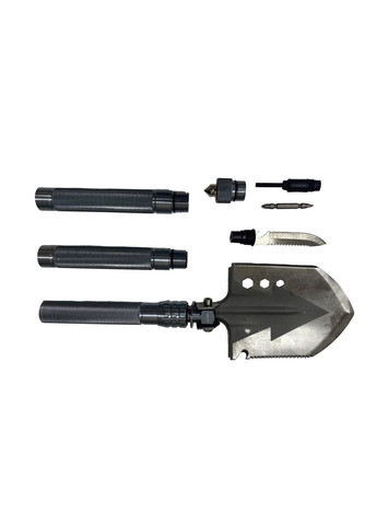 Лопата саперна туристична багатофункціональна (автомобільна) розбірна 11 в 1 в чохлі Workpro (349442575)