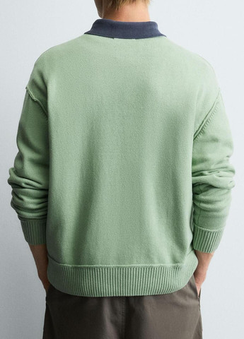 М'ятний демісезонний светр Zara