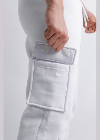 Штани чоловічі з тринитки на флісі "Cose" білі Intruder (359378624)