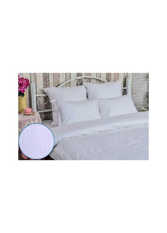Постільна білизна 1х1 сатин страйп (m480843) Руно 1х1 сатин страйп полуторний білий (366561951)