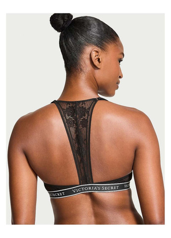 Чёрный женский бюстгальтер 75d Victoria's Secret с косточками