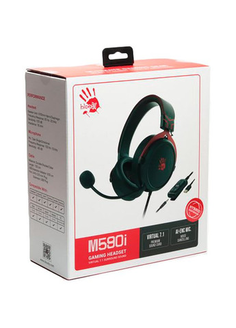 Гарнітура Bloody M590i Sports Red A4Tech (308022760)