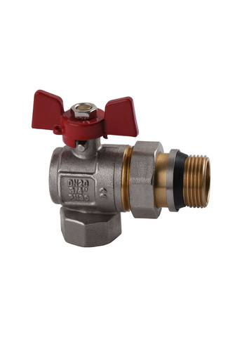 Кран шаровой угловой с американкой WATERVALVE Q003 NVV344 3/4″ ЗB Quality (299996847)