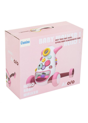 Ходунки-каталка для малышей El Camino с игровой панелью розовые (FD-6820-8) MFC (364111299)