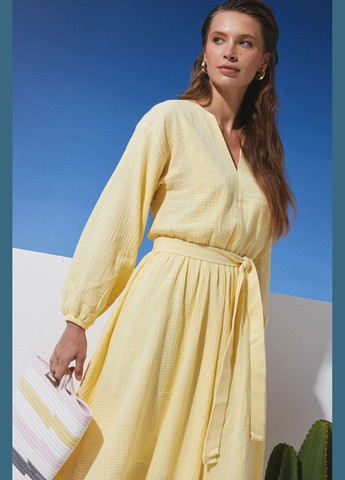 Жовтий сукня з мусліну Seventeen