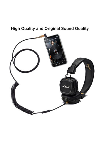 Кабель шнур провод с микрофоном для наушников Major 1, 2, Monitor, Mid Marshall (361147813)