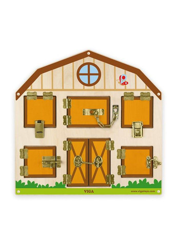 Бізіборд Будиночок на фермі (51627FSC) Viga Toys (331173873)