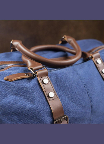 Дорожня сумка текстильна велика 20083 Синя Vintage (297129814)