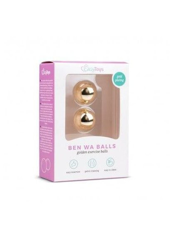 Вагинальные шарики Gold ben wa balls, 22 мм EasyToys (303898291)