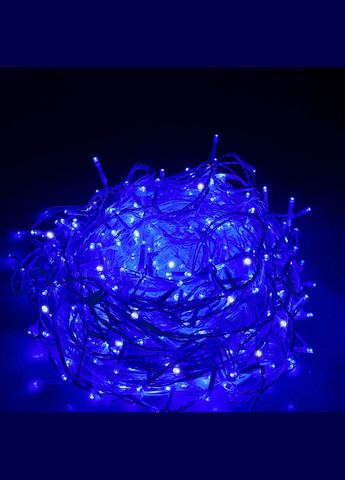 Гірлянда бахрома вулична (зовнішня) 12 м 300 LED + Flash CL0318 Blue Springos (315781225)