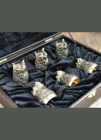 Стопки бронзовые перевертыши Рысь Люкс Nb ArtРысь 6 шт 48440032 NB Art (346533192)