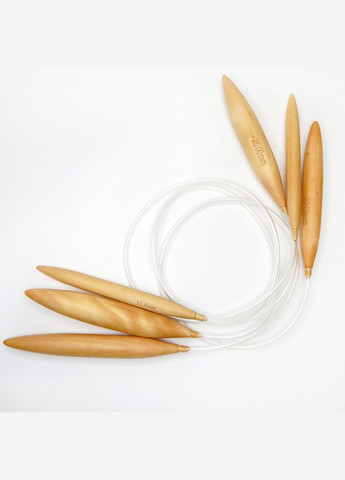 Спицы круговые бамбуковые на силиконовой трубке, 25 мм No Brand (340482750)