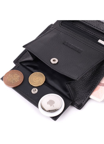 Кошелек мужской Кожаный вертикального формата 22474 Черный st leather (306881520)