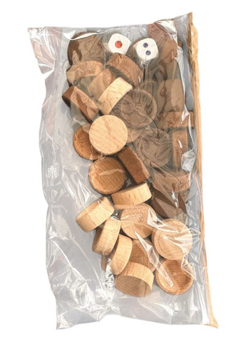 Нарди дерев'яні 50x50 см Нарди Великі "Козак" з кубиками та фішками No Brand (330774663)