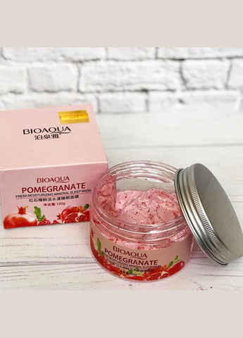 Ночная маска для кожи лица с экстрактом граната Pomegranate Fesh Moisturizing Mineral Sleep Mask 120г Bioaqua (332666034)